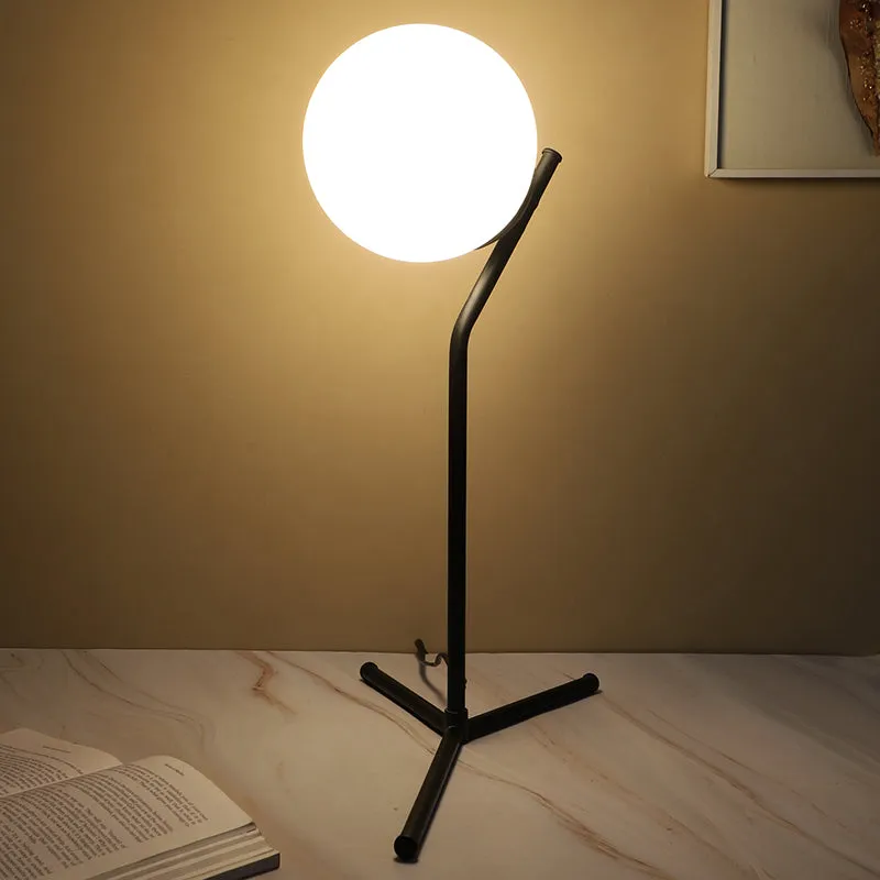 Mignon Solid Iron Moon LED Table Lamp - White,Black media 4