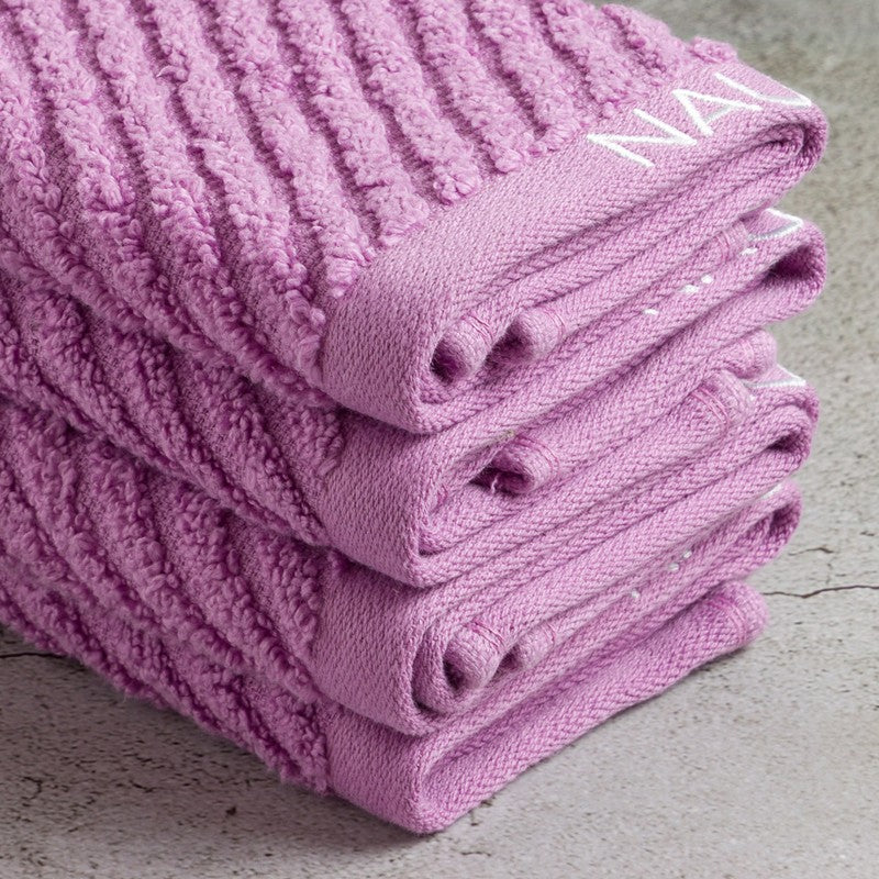 Nautica Dove Cotton Hand & Face Towel (Lilac) - Set Of Four media 5