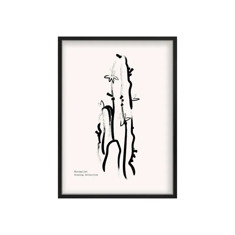 Succulent Canvas Wall Painting With Black Frame media 3