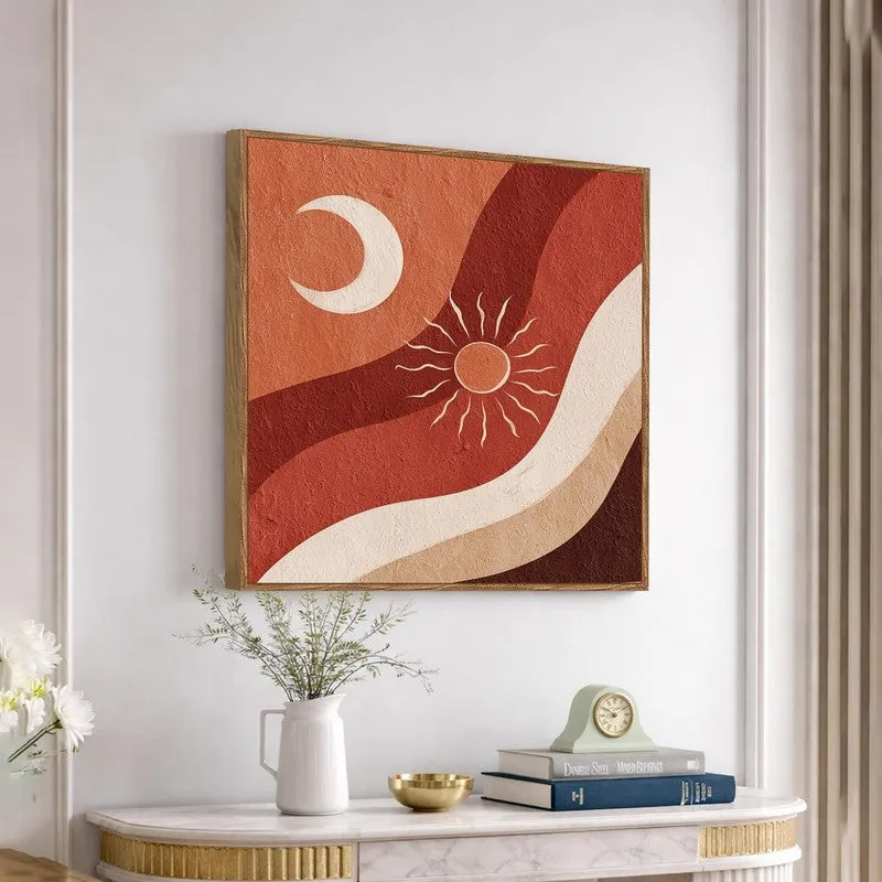Celestial Aura Canvas Wall Art With Frame media 4