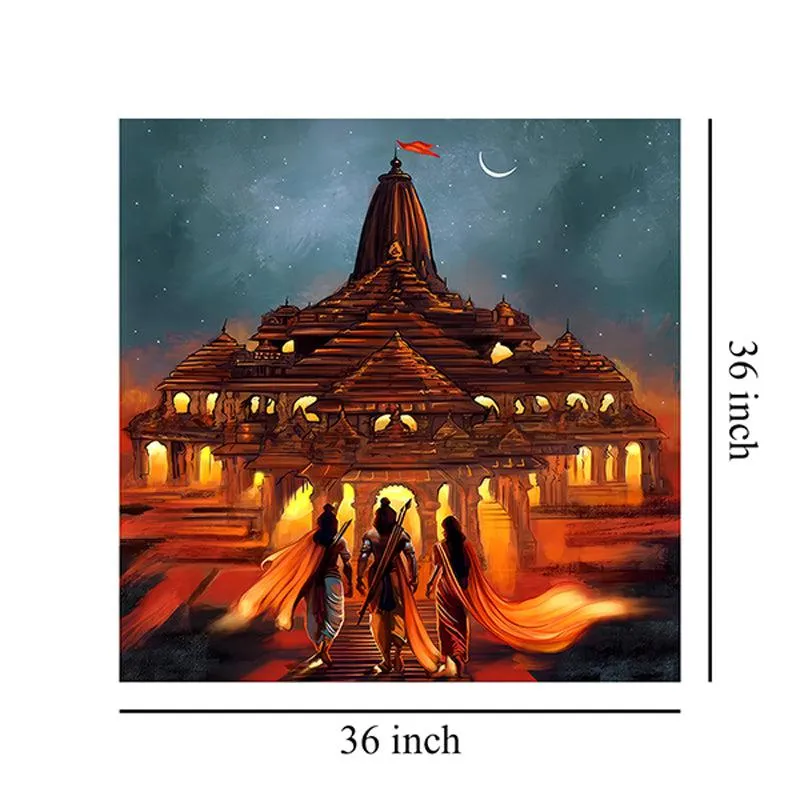 Ramayana Nightscape Wall Painting media 7