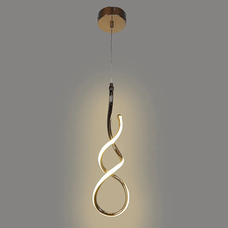 Serpenta Acrylic & Iron Ceiling Lamp media 7