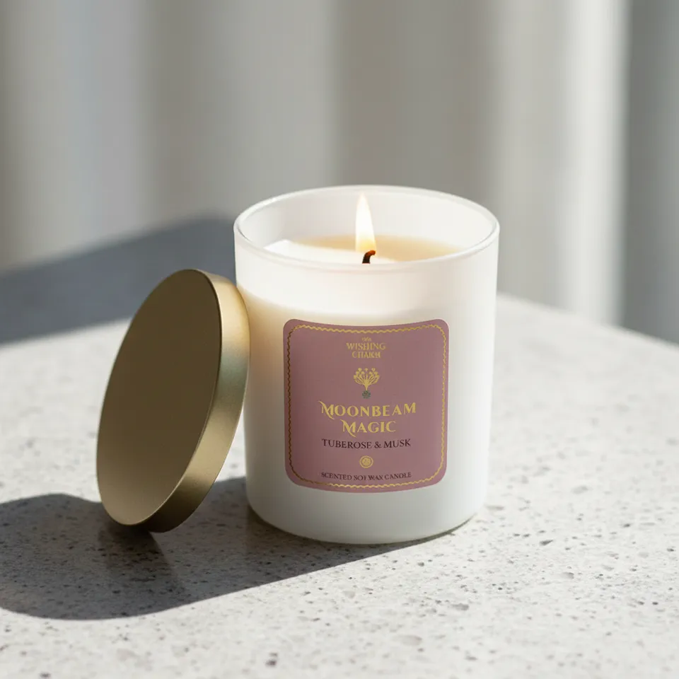 French Affair Tuberose & Musk Scented Soy Wax Candle media 1