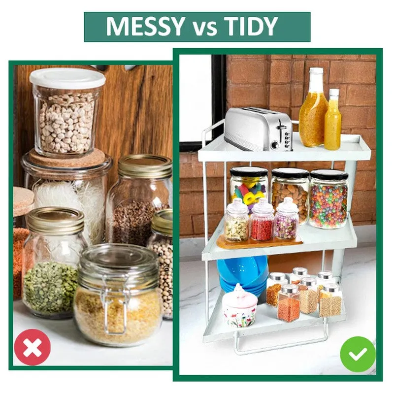 Aqua Tier Metal Racks - White media 8