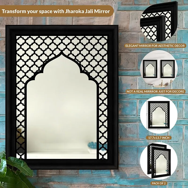 Medina Noir Decorative Wall Mirror - Set Of Two - 5