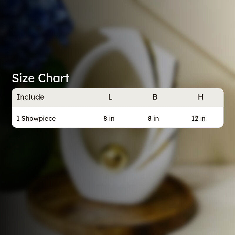 Orvix Luxe Curve Sculpted Showpiece - White media 6