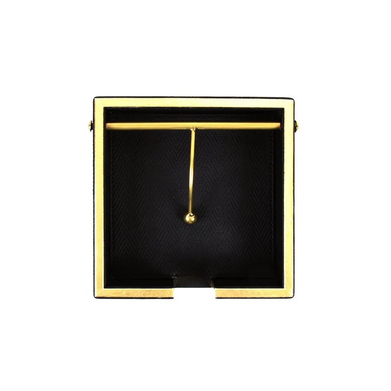 Vautch Faux Leather Tissue Holder - Black media 7