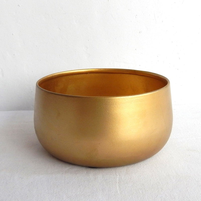 Sylvie Metal Planter - Gold media 4