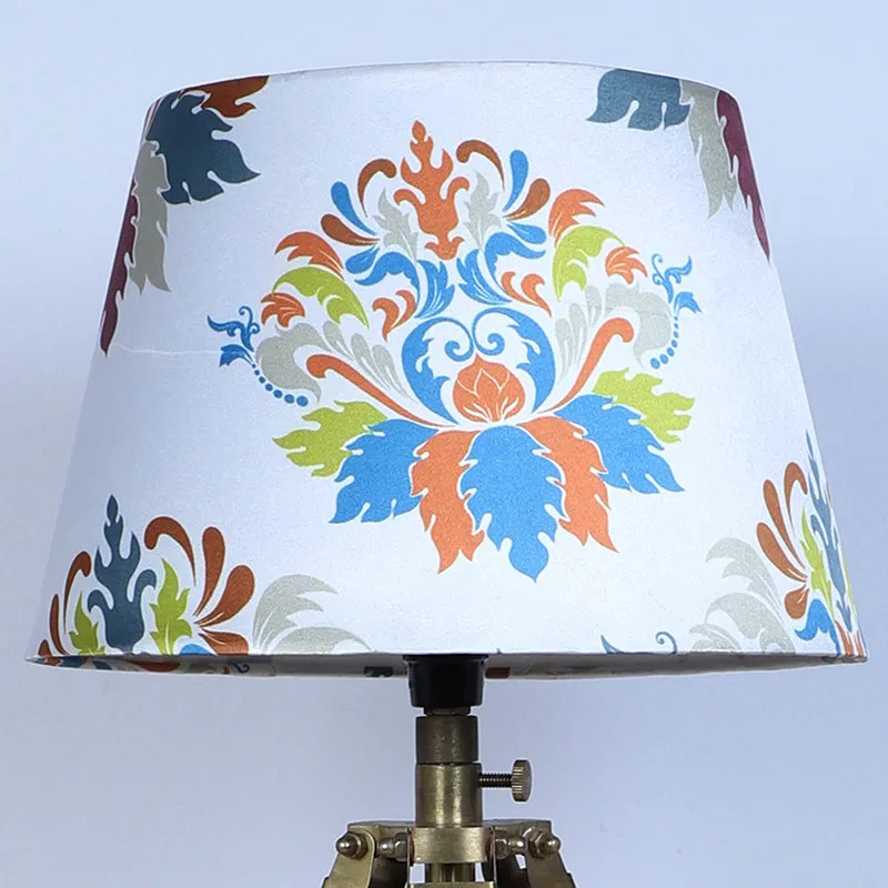 Nordlys Fold Printed Tripod Mango Wood Table Lamp - Multicolor media 4