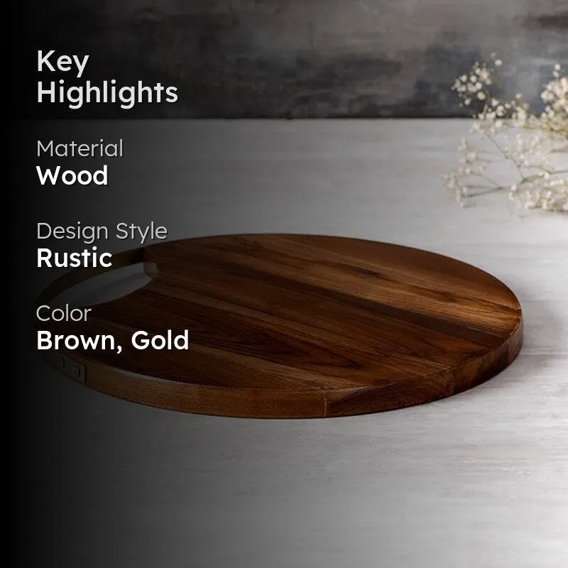 Ebony Wood Platter - Gold media 2