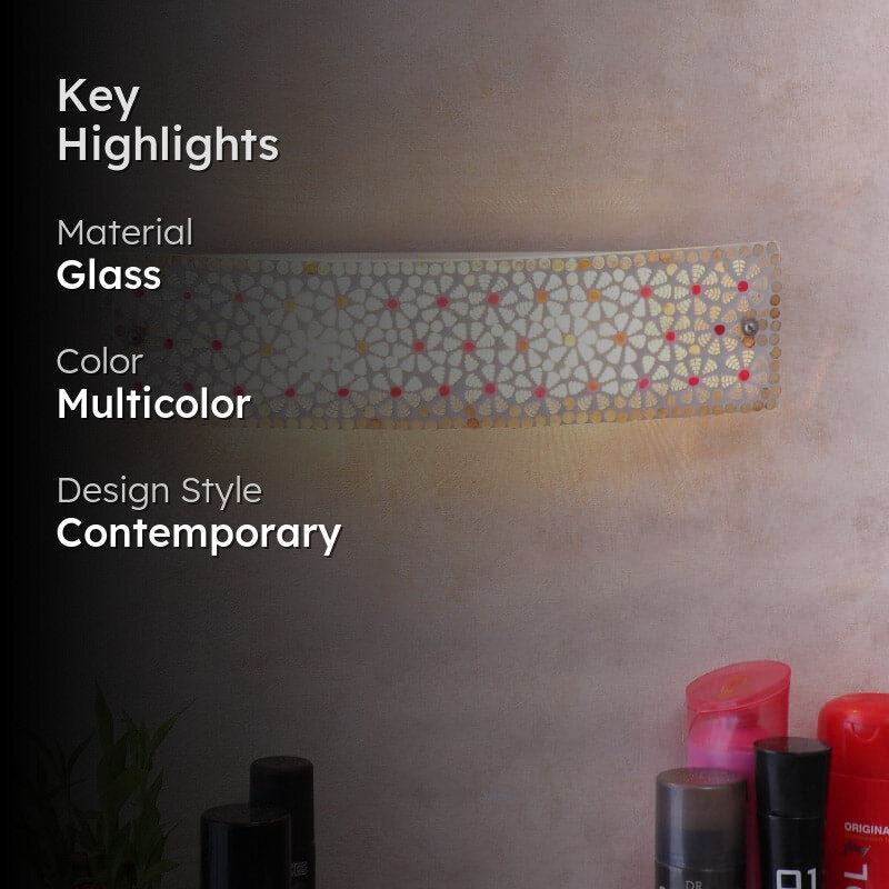 Dalha Flora Glass Wall Lamp media 2