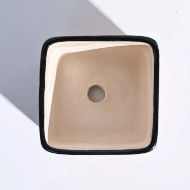 Ugaoo Square Rose Red Ceramic Pot media 5