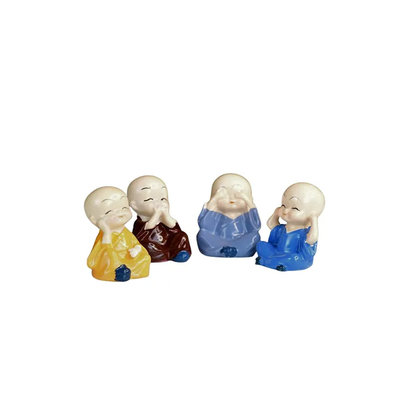 Little Laughing Buddha Showpiece - Multicolor media 3