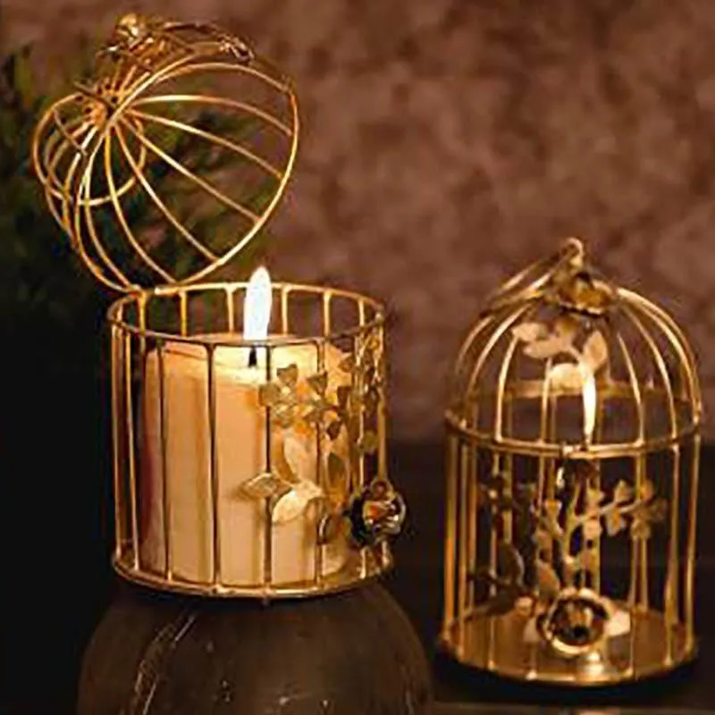 Ferora Bird Cage Candle Holder - Set Of Two media 1