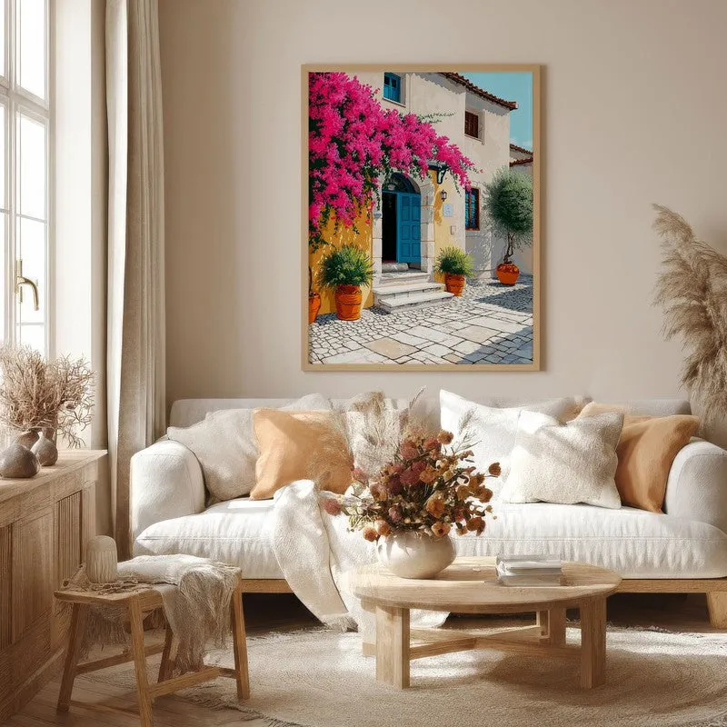 White haven Canvas Wall Painting - Brown Frame media 4