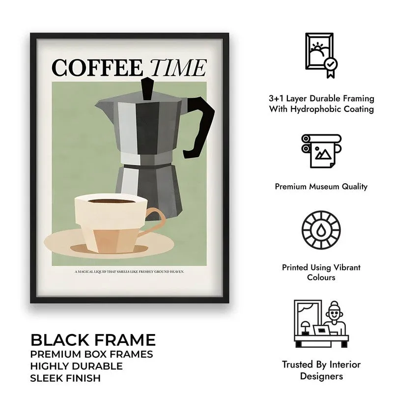 Coffee Bliss Archival Canvas Wall Art - Black media 9
