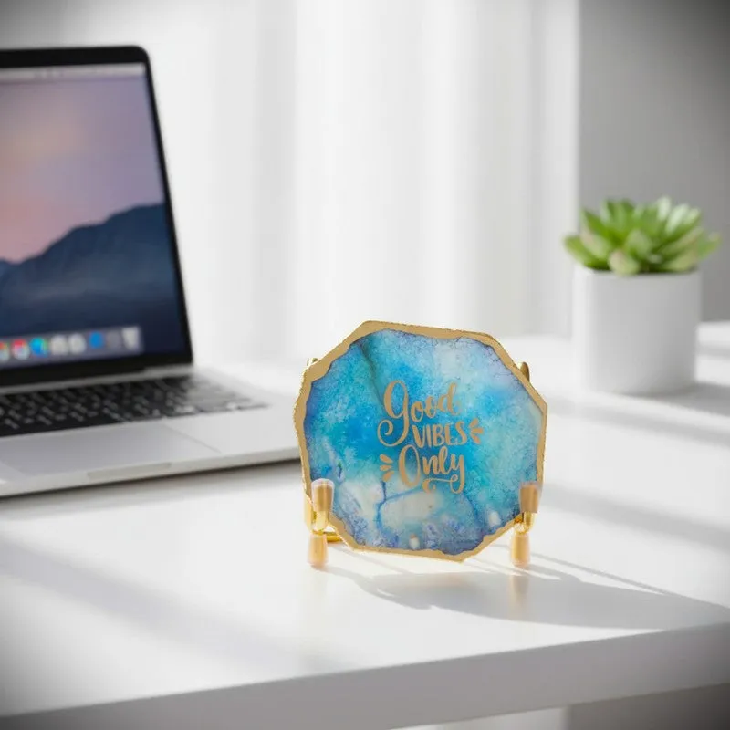 Good Vibes Agate Showpiece - Blue media 8