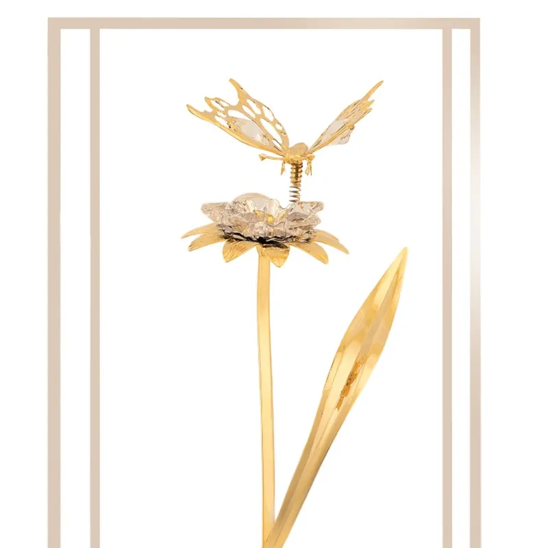 Flora Radiance 24K Gold Plated Mild Steel Showpiece media 5