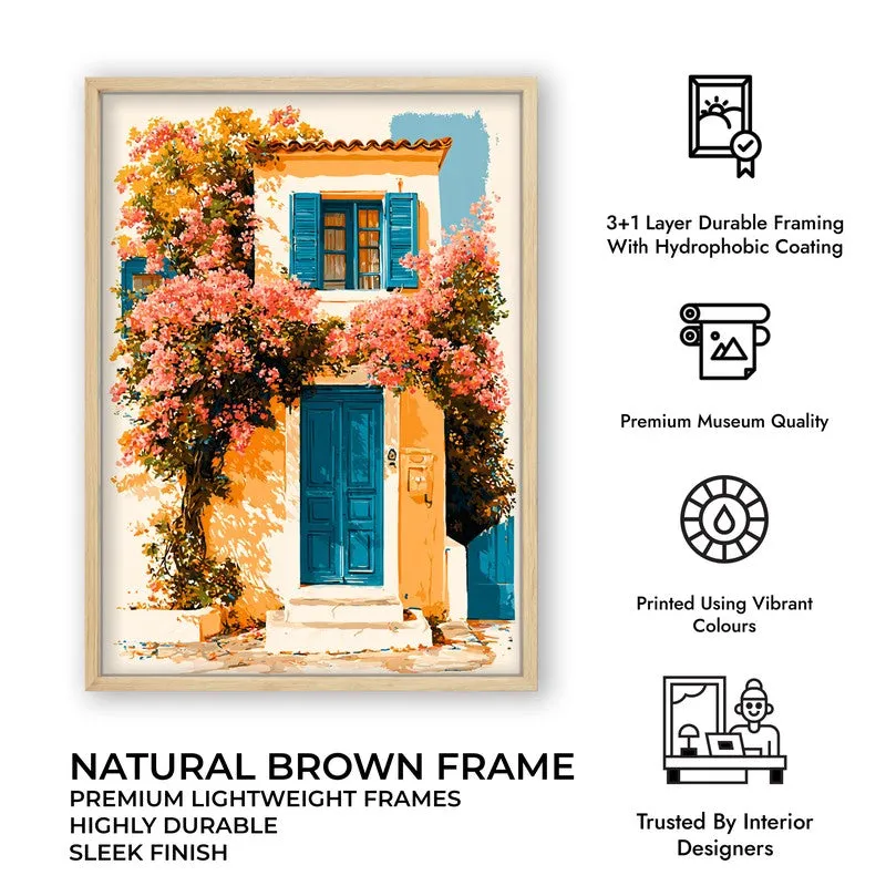 Island Vibes Canvas Wall Painting - Brown Frame media 10
