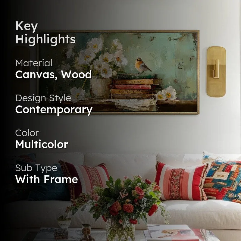 Painterly Touch Canvas Wall Painting With Frame media 2