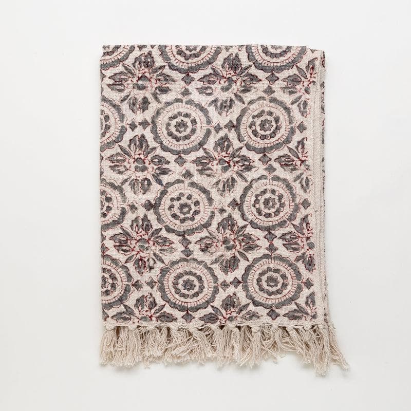 Aspiring Chakras Handblock Printed Throw media 3