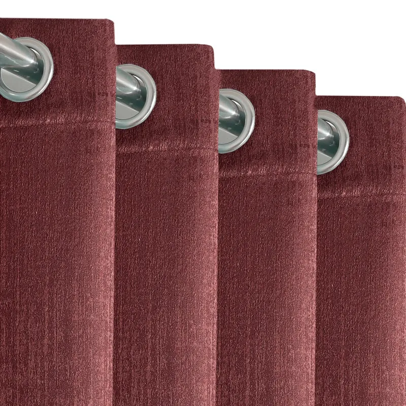 Saral Home Auriel Blackout Curtain - Mauve media 4