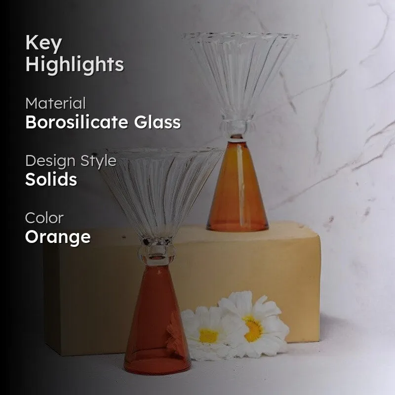 Honeyed Amber Goblet Glasses(120 mL) - Set Of Two media 2