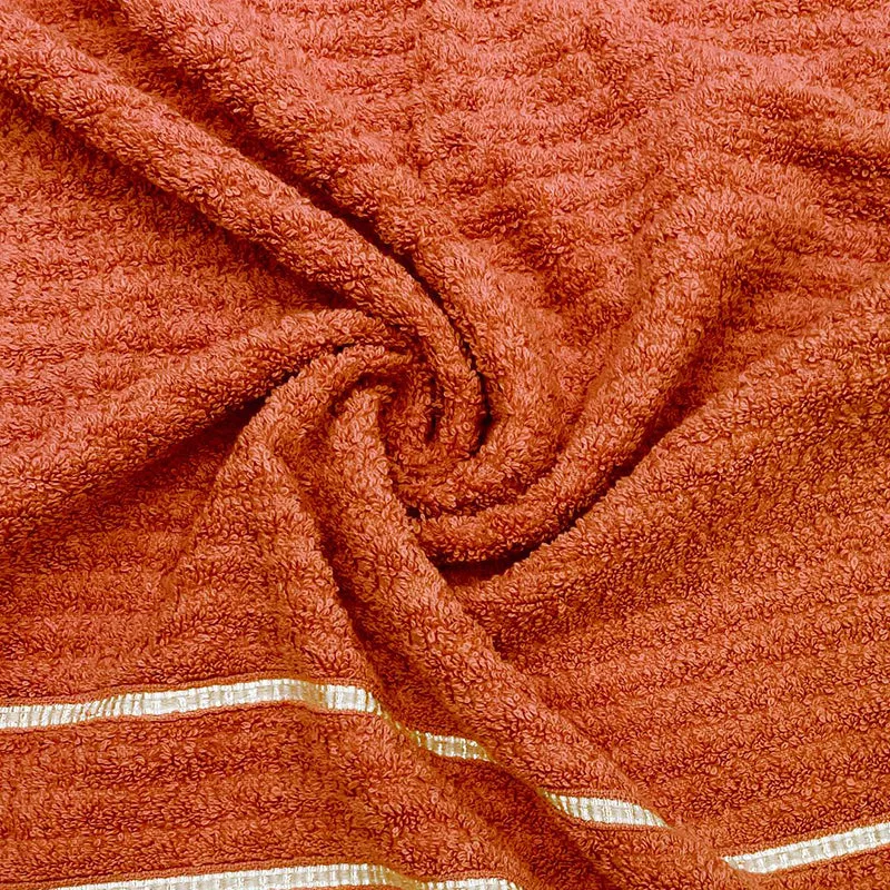 Lisse Cotton Bath Towel - Orange media 6