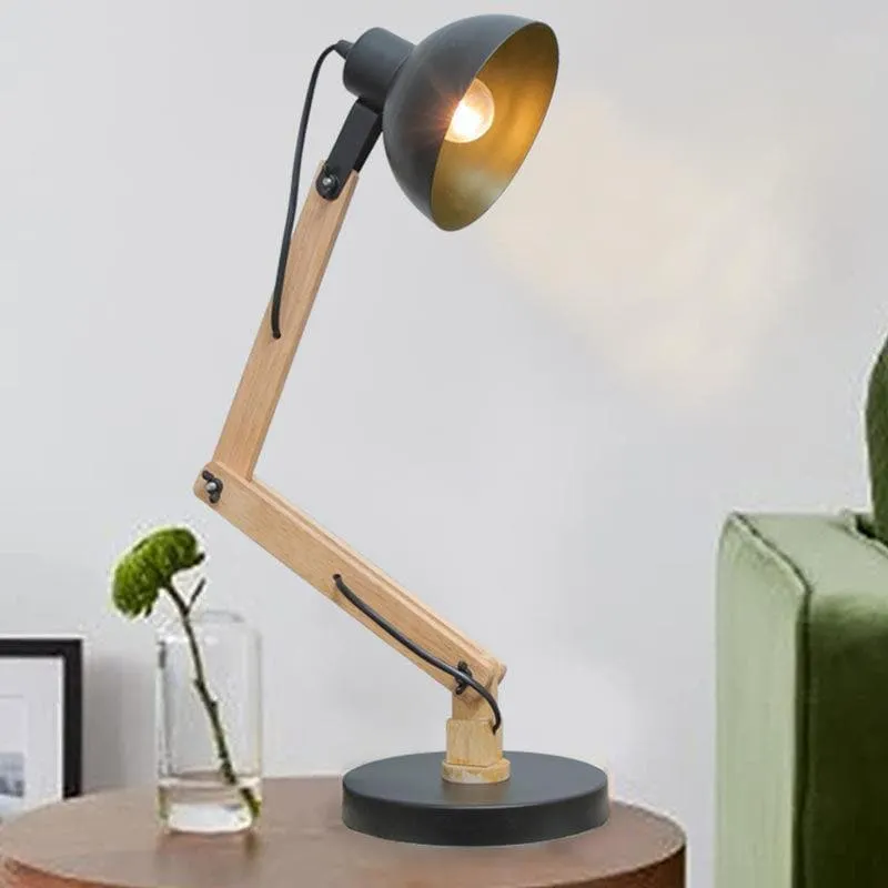 Utility Architect Metal Table Lamp - Beige,Black media 1