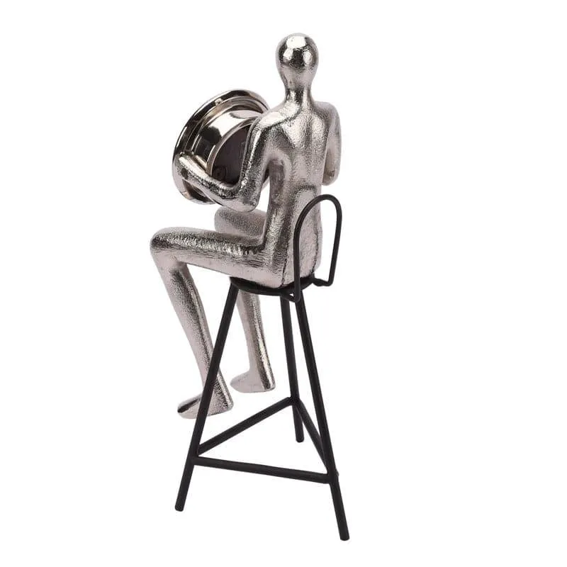 Character Table Clock - Silver media 6