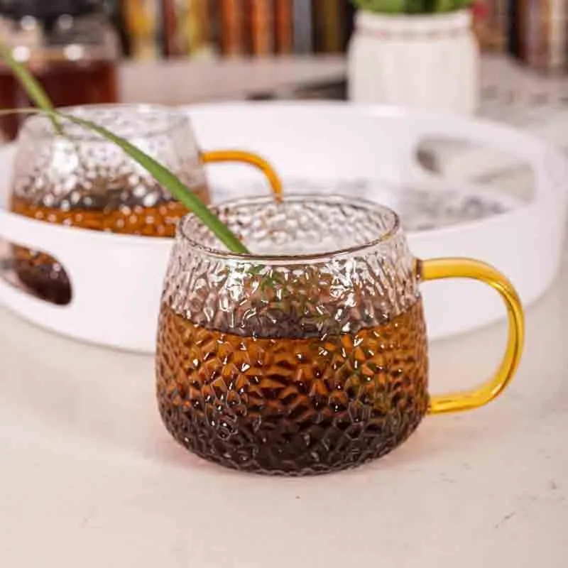Ripplox Glass Tea Cup (440 mL Each) -  Set of Two media 1