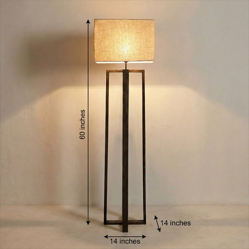 PureShade Wooden Floor Lamp - Brown media 10