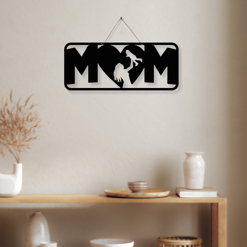 Mom's Heart Iron Wall Accent