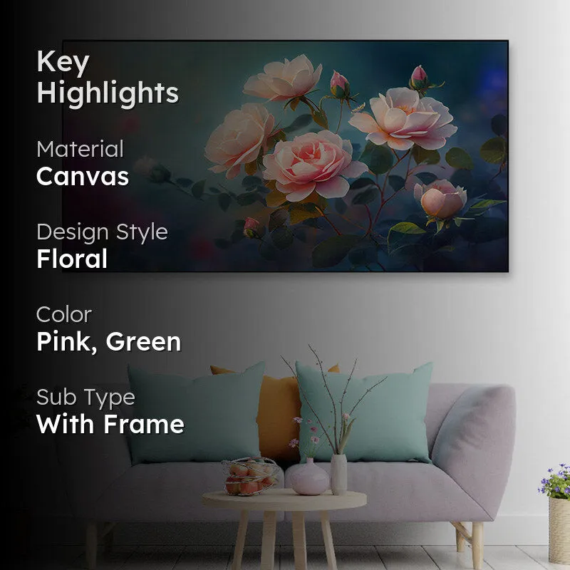 Sagra Floral Canvas Wall Painting media 2