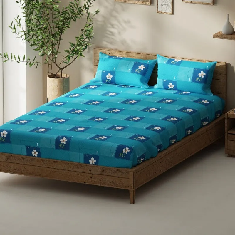 Ruvin Bedsheet (Blue) - 115 GSM media 1