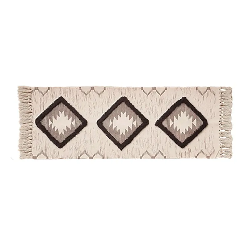 Boho Weave II Cotton Runner Rug - Brown media 1