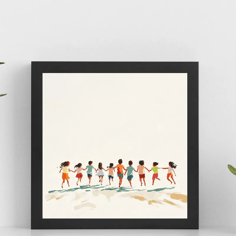 Childhood Nostalgia Wall Art With Resin Frame media 1
