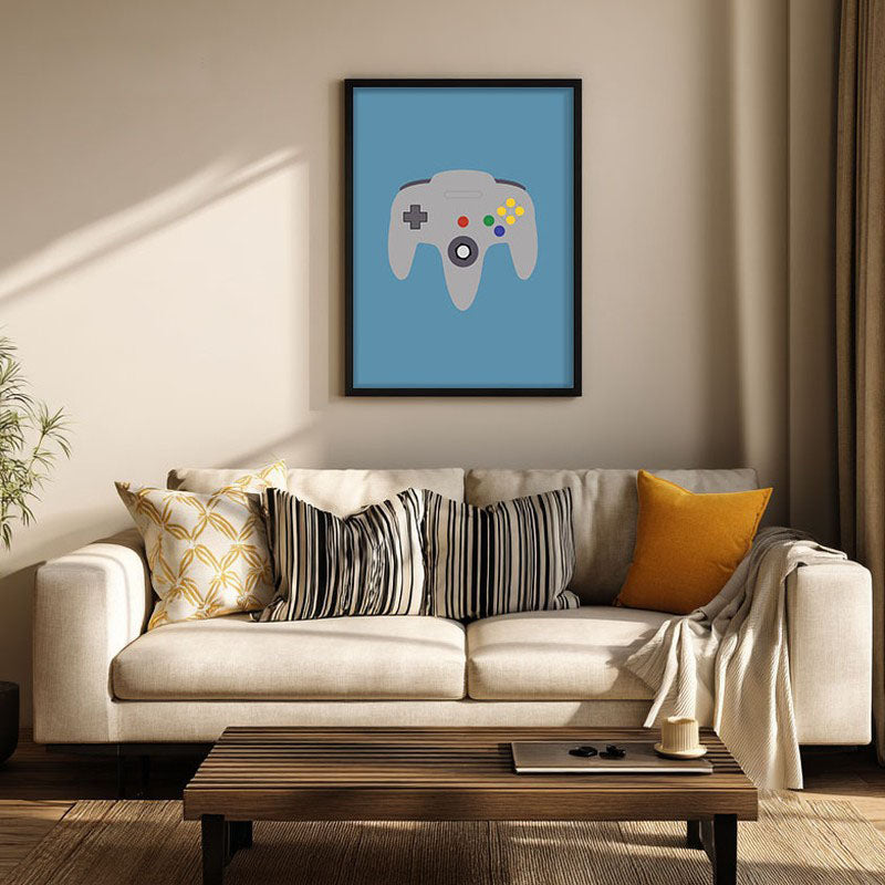 Joystick Saga Framed Canvas Wall Painting