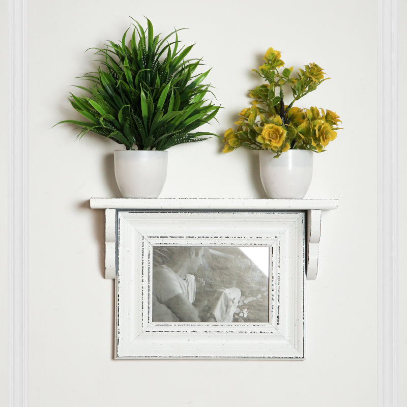 Meso Photo Frame With Wall Shelf - White media 3