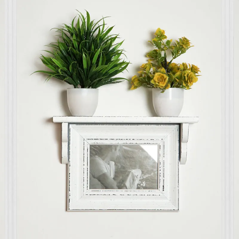Meso Photo Frame With Wall Shelf - White media 3