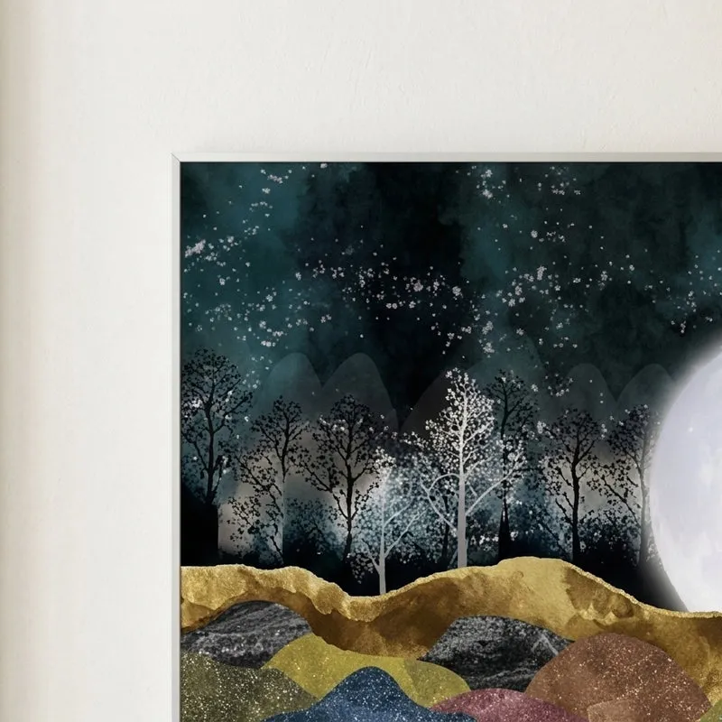 Midnight Meadow Canvas Wall Painting media 2