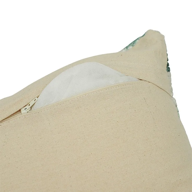 FloralDreamline Cushion Cover (Green) - Set Of Five media 7