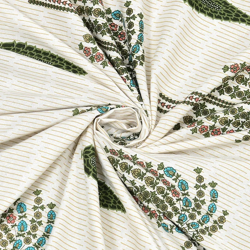 Palm Dreams Ethnic Cotton Bedsheet - 180 TC media 7