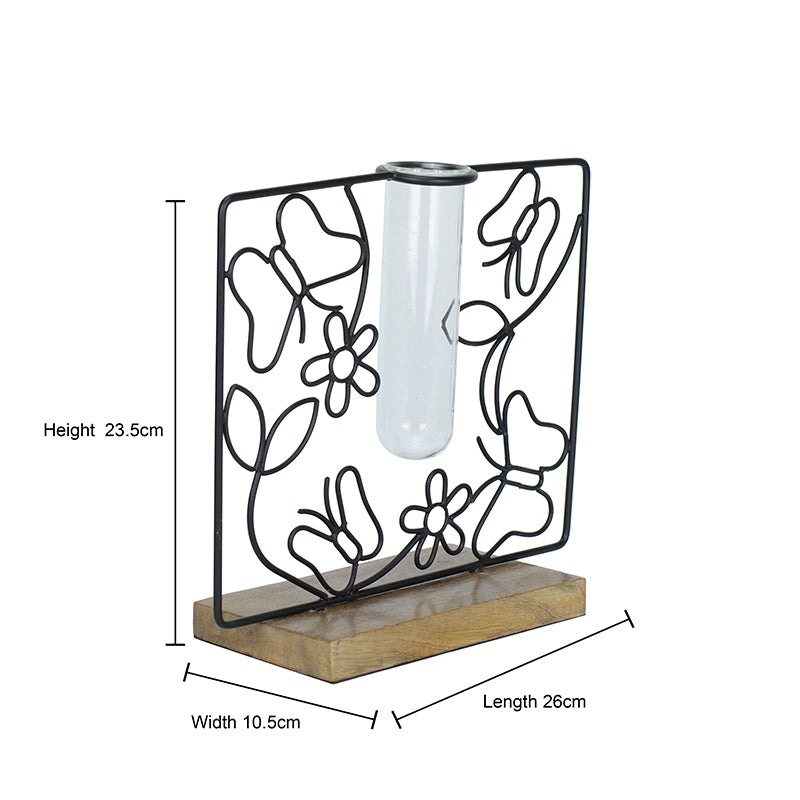 Floro Bask Test Tube Planter - Black media 5
