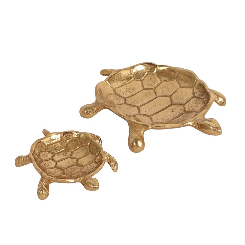 Royal Turtle Accent Tray (Gold) - Set Of Two media 4