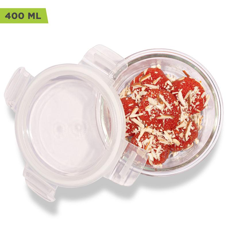 Oliva Round Glass Storage Container - 400 ML media 5