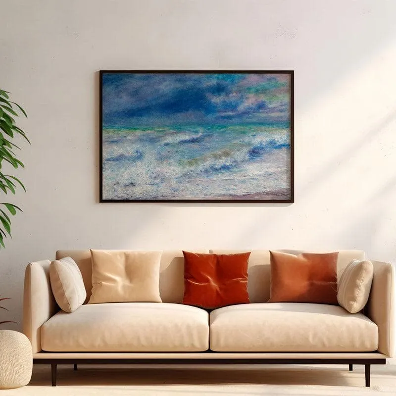 Sea Sanora Canvas Wall Painting - Black Frame media 4