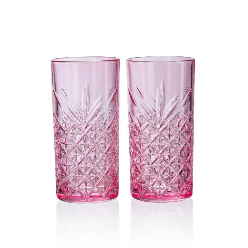 Pasabahce Billy Tall Pink Tumbler (450 ML) - Set Of Two media 5
