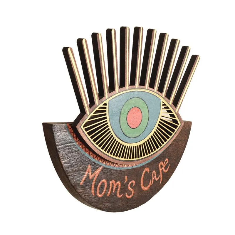 Mom's Cafe Handcrafted Wooden Wall Accent media 4