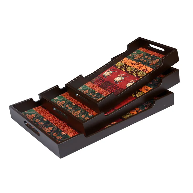 Saanj Serving Tray - Set Of Three media 6